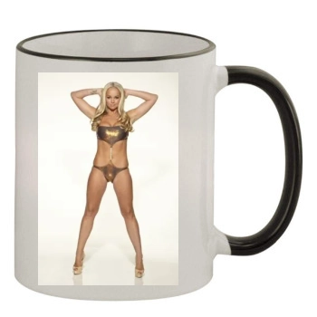 Jennifer Ellison 11oz Colored Rim & Handle Mug