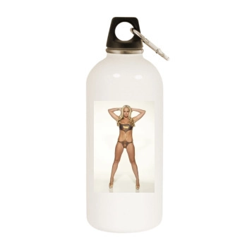 Jennifer Ellison White Water Bottle With Carabiner