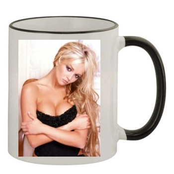 Jennifer Ellison 11oz Colored Rim & Handle Mug