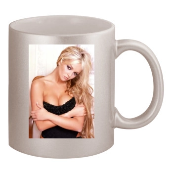 Jennifer Ellison 11oz Metallic Silver Mug