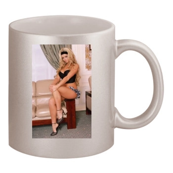 Jennifer Ellison 11oz Metallic Silver Mug