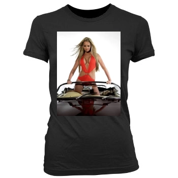 Jennifer Ellison Women's Junior Cut Crewneck T-Shirt