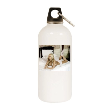 Jennifer Ellison White Water Bottle With Carabiner