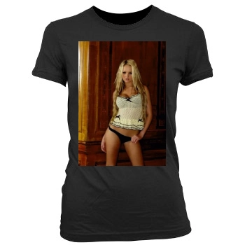 Jennifer Ellison Women's Junior Cut Crewneck T-Shirt