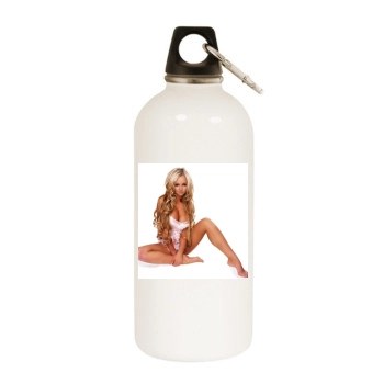 Jennifer Ellison White Water Bottle With Carabiner