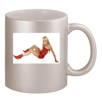 Jennifer Ellison 11oz Metallic Silver Mug