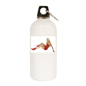 Jennifer Ellison White Water Bottle With Carabiner