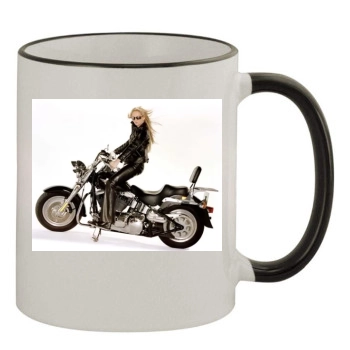 Jennifer Ellison 11oz Colored Rim & Handle Mug