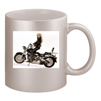 Jennifer Ellison 11oz Metallic Silver Mug