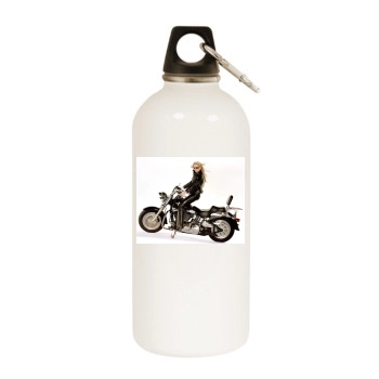 Jennifer Ellison White Water Bottle With Carabiner