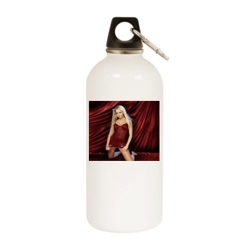 Jennifer Ellison White Water Bottle With Carabiner