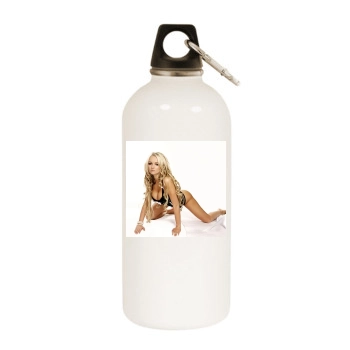 Jennifer Ellison White Water Bottle With Carabiner