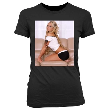 Jennifer Ellison Women's Junior Cut Crewneck T-Shirt