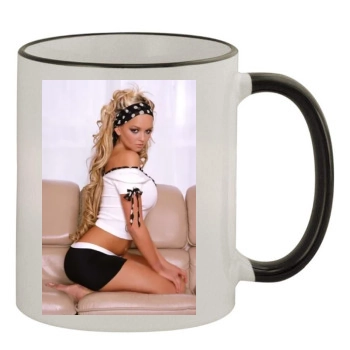 Jennifer Ellison 11oz Colored Rim & Handle Mug