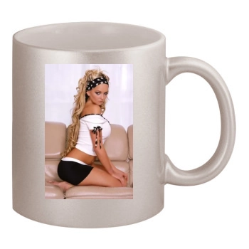 Jennifer Ellison 11oz Metallic Silver Mug