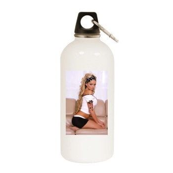 Jennifer Ellison White Water Bottle With Carabiner