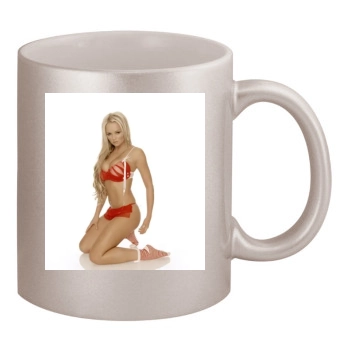 Jennifer Ellison 11oz Metallic Silver Mug