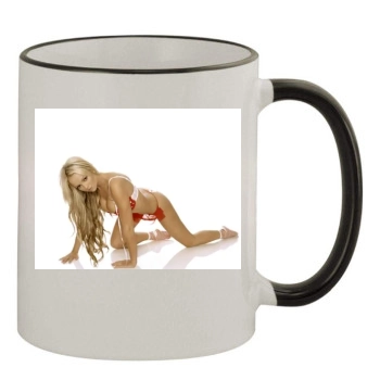 Jennifer Ellison 11oz Colored Rim & Handle Mug