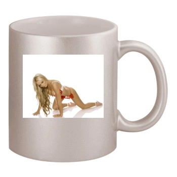 Jennifer Ellison 11oz Metallic Silver Mug