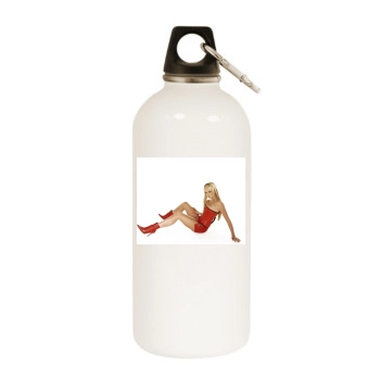 Jennifer Ellison White Water Bottle With Carabiner