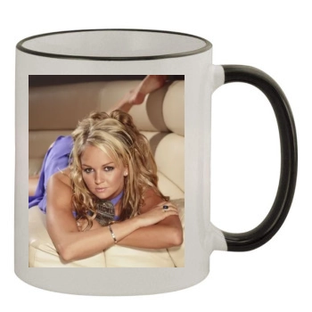 Jennifer Ellison 11oz Colored Rim & Handle Mug