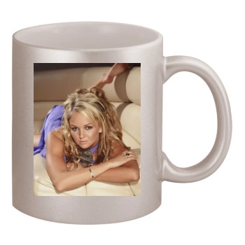 Jennifer Ellison 11oz Metallic Silver Mug