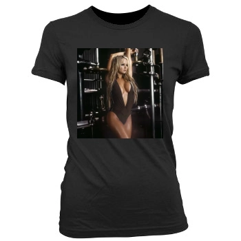 Jennifer Ellison Women's Junior Cut Crewneck T-Shirt