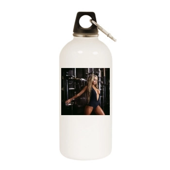 Jennifer Ellison White Water Bottle With Carabiner