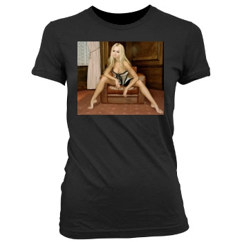 Jennifer Ellison Women's Junior Cut Crewneck T-Shirt