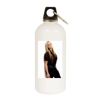 Jennifer Ellison White Water Bottle With Carabiner