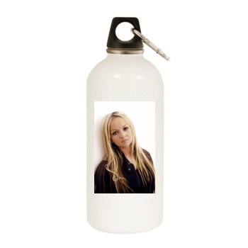 Jennifer Ellison White Water Bottle With Carabiner