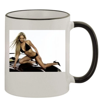 Jennifer Ellison 11oz Colored Rim & Handle Mug