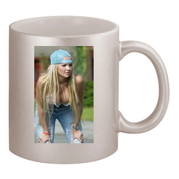 Jennifer Ellison 11oz Metallic Silver Mug