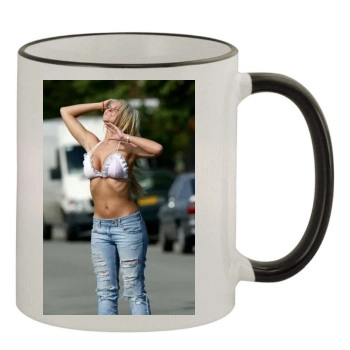 Jennifer Ellison 11oz Colored Rim & Handle Mug