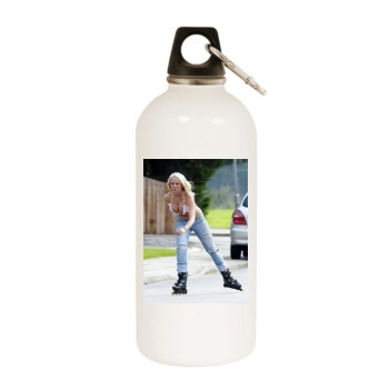 Jennifer Ellison White Water Bottle With Carabiner