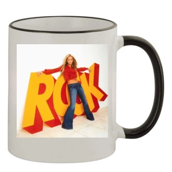 Jennifer Ellison 11oz Colored Rim & Handle Mug