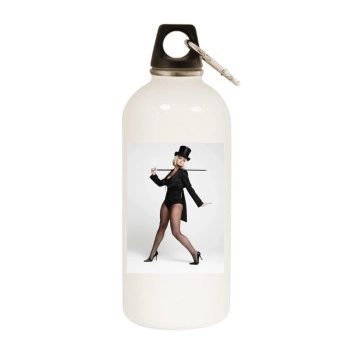 Jennifer Ellison White Water Bottle With Carabiner