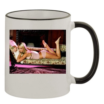 Jennifer Ellison 11oz Colored Rim & Handle Mug