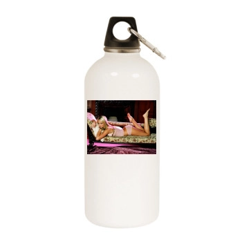 Jennifer Ellison White Water Bottle With Carabiner