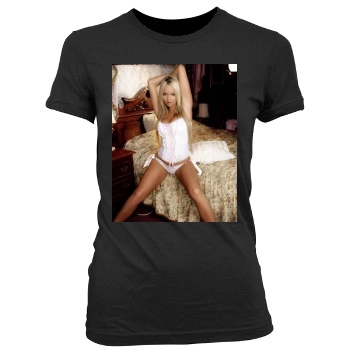 Jennifer Ellison Women's Junior Cut Crewneck T-Shirt