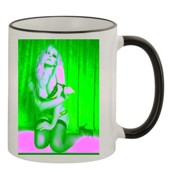 Jennifer Ellison 11oz Colored Rim & Handle Mug