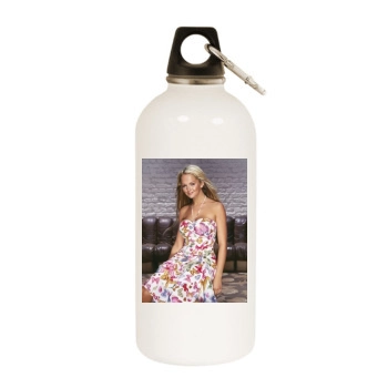 Jennifer Ellison White Water Bottle With Carabiner