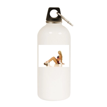 Jennifer Ellison White Water Bottle With Carabiner