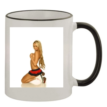 Jennifer Ellison 11oz Colored Rim & Handle Mug