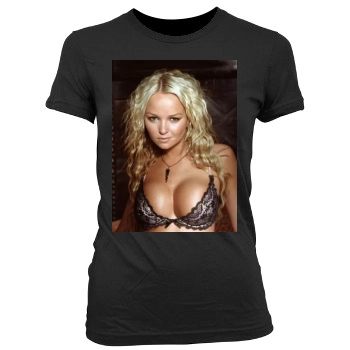 Jennifer Ellison Women's Junior Cut Crewneck T-Shirt