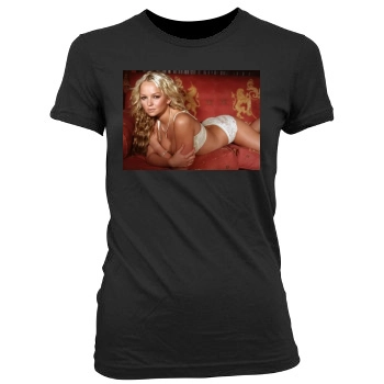 Jennifer Ellison Women's Junior Cut Crewneck T-Shirt