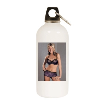 Jennifer Ellison White Water Bottle With Carabiner