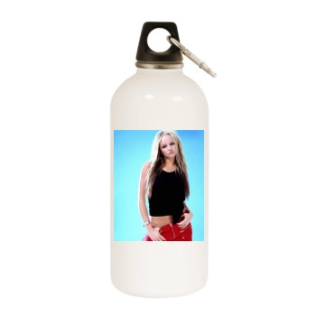 Jennifer Ellison White Water Bottle With Carabiner