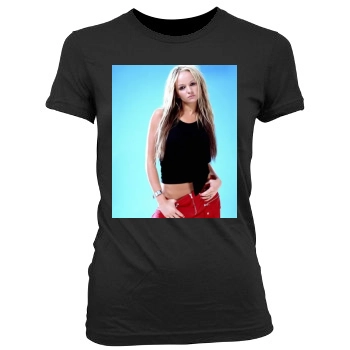 Jennifer Ellison Women's Junior Cut Crewneck T-Shirt