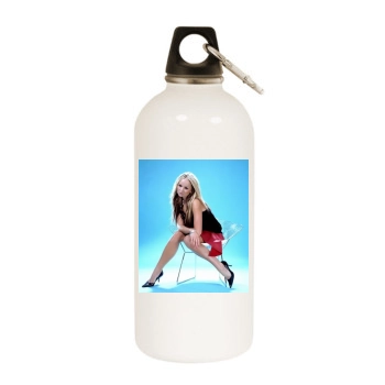 Jennifer Ellison White Water Bottle With Carabiner